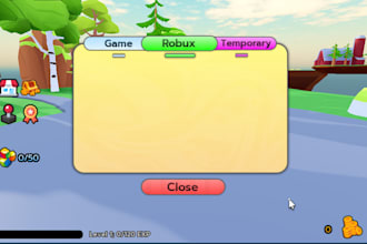 script or design UI for your roblox game