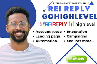 gohighlevel funnels website rei reply campaigns ghl automation rei reply