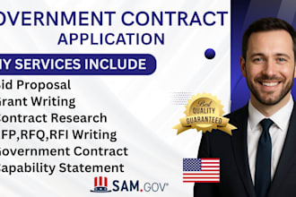 bid proposal grant writing contract research rfp rfq rfi writing sam gov