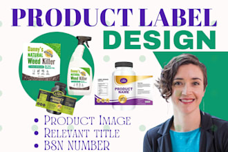 supplement food label product packaging design custom label sticker cbd design