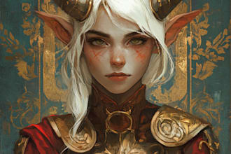 paint amazing d and d character for you