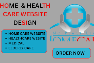 design home care website, home care, healthcare website, assisted living