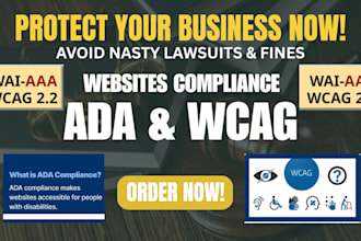 website ada compliance for wordpress shopify wix, accessibility wcag section 508