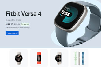 design health gadgets shopify store smartwatches store fitness trackers website