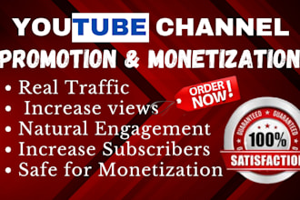 promote your youtube channel to boost views and monetization