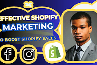 boost shopify store sales ecommerce website promotion or dropshipping marketing