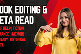 format, line edit self help, fiction, fantasy, romance and memoir for kdp print