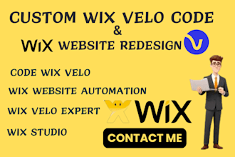 fix custom wix velo, develop wix cms, wix booking wix automation copy wix studio