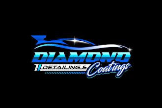 design car racing, boat racing and automotive logo