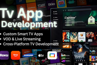 build iptv live streaming app for firestick roku samsung tizen lg webos tvos