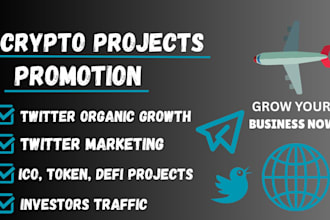 run ads to promote twitter x marketing, token, get followers, crypto promotion