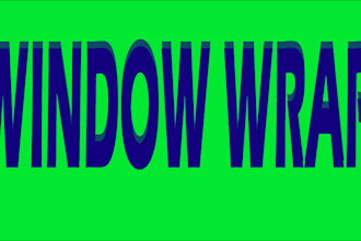 make wrap design of storefront window and window graphics