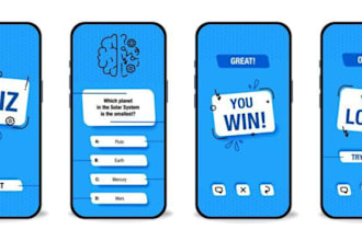 develop custom ai quiz website, elearning platform, smart quiz app