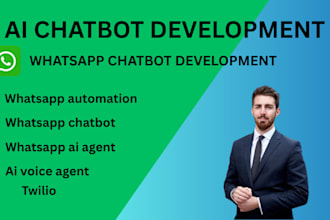 develop a custom whatsapp ai chatbot for your business, twilio bot, nlp