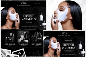 design skincare shopify store skincare store cosmetic beauty skincare website