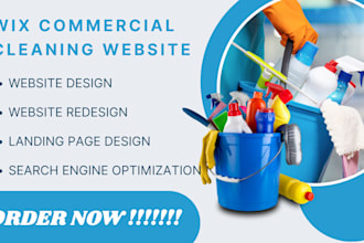 wix commercial cleaning website  cleaning website