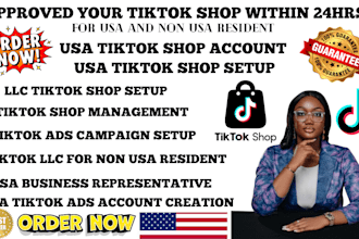 setup usa tiktok shop approve for non USA resident tiktok ads agency account