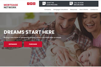 design mortgage website mortage loan website business loan website loan website