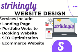 design strikingly website strikingly jimdo ecommerce website seo landing page