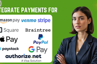 integrate stripe, crypto, klarna, braintree, venmo, or any payment api