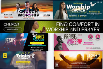 christian youtube banner design church flyer event flyer poster design