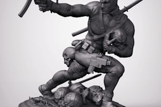 design 3d character model,dnd action figure,toy model,3d print and rendering stl