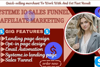 stan store promotion, stan store design, systeme io sales funnel website