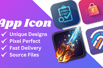 design modern and attractive app icon logo