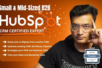set up hubspot CRM, lead capture and sales follow up
