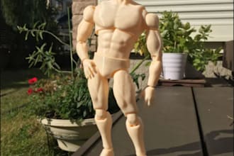 3d toy model  3d flexi animals  bjd model toy design for 3d printing