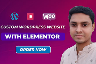 create, redesign or modify your wordpress website with elementor