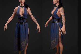 craft daz character, pose and custom render genesis model, morph, lighting