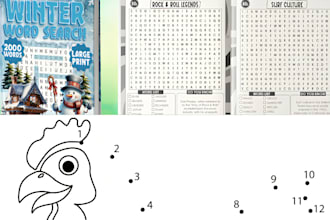 design kids activity book, dot to dot kids activity book, puzzle book on kdp