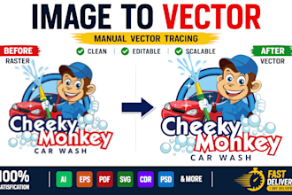 manual vector tracing, convert image to vector, vectorize image
