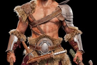 do 3d character model for animation game,film 3d print,3d game character design