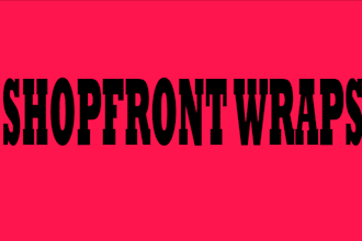 make wrap designs of shopfronts,signage,storefronts windows