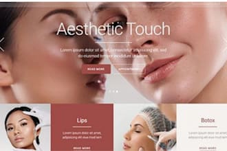 design skin care, makeup,spa, beauty saloon, cosmetics website