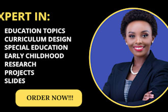do research on educational topics, and curriculum design in less than 24 hours