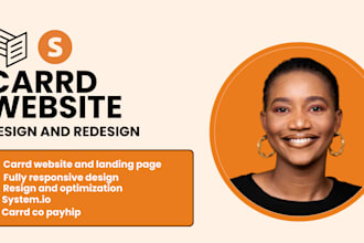 design carrd website redesign carrd website carrd website card landing page