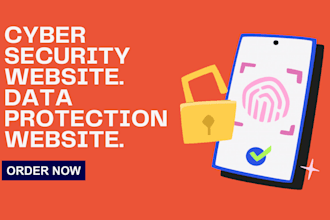 design cybersecurity resume website, data protection, tech resume website