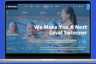 design swimming pool website pool cleaning, handyman, hvac, construction website