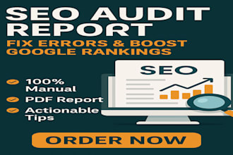 provide a detailed SEO audit report with action recommendations