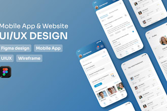 design mobile app UI UX in figma  for ios and android