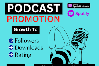 promote worldwide podcast promotion, spotify music listener, apple music podcast
