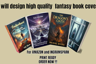 design fantasy book cover design amazon kdp paperback 3d mock up kindle cover