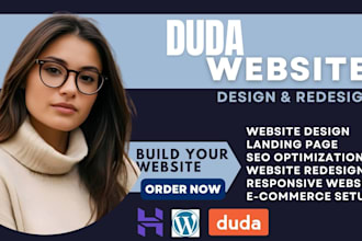 build a modern and responsive duda website for your business