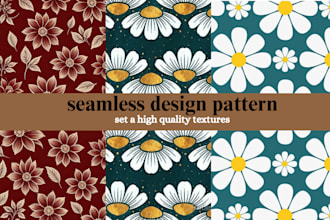 design seamless vector repeat patterns for textiles and fabric prints