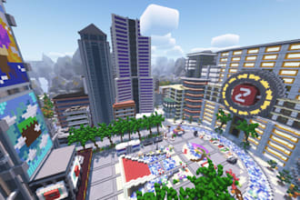 be your minecraft builder to build custom minecraft map minecraft spawn building