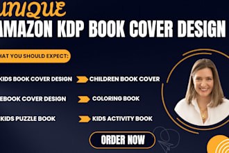 design amazon KDP cover, word search, coloring pages or activity book kids love