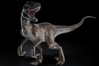 flexi trex 3d printing model,vr3d ue5 dino character,animal anatomy,bust,animaze